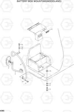 4080 BATTERY BOX MOUNTING(WOODLAND) R210LC-3_LL, Hyundai