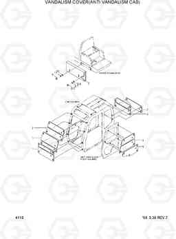 4110 VANDALISM COVER(ANTI VANDALISM CAB) R210LC-3_LL, Hyundai