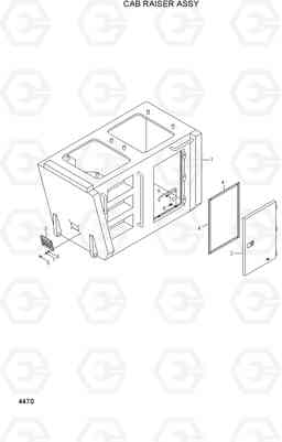 4470 CAB RAISER ASSY R210LC-3_LL, Hyundai