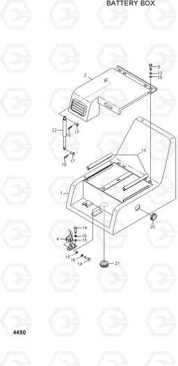 4490 BATTERY BOX ASSY R210LC-3_LL, Hyundai