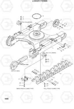 5400 LOWER FRAME R210LC-3_LL, Hyundai