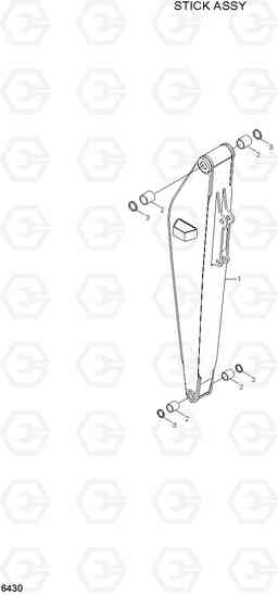 6430 STICK ASSY R210LC-3_LL, Hyundai