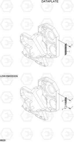 8020 DATA PLATE R210LC-3_LL, Hyundai