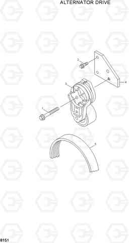 8151 ALTERNATOR DRIVE R210LC-3_LL, Hyundai