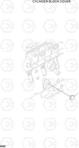 8360 CYLINDER BLOCK COVER R210LC-3_LL, Hyundai