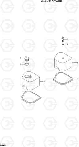 8540 VALVE COVER R210LC-3_LL, Hyundai