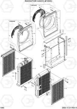 1060 RADIATOR ASSY(-#1000) R210LC-7, Hyundai