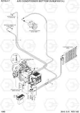 1090 AIR CONDITIONER BOTTOM SUB(#10913-) R210LC-7, Hyundai