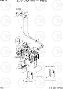 1145 HEATER MOUNTING(#1001-10912) R210LC-7, Hyundai