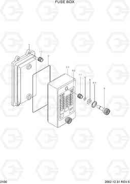 2100 FUSE BOX R210LC-7, Hyundai