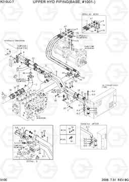 3105 UPPER HYD PIPING(BASE, #1001-) R210LC-7, Hyundai