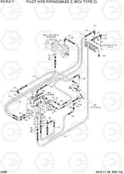 3280 PILOT HYD PIPING(BASE 3, MCV TYPE 2) R210LC-7, Hyundai