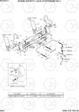3440 BOOM SAFETY LOCK SYSTEM(#0145-) R210LC-7, Hyundai