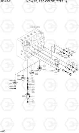 4070 MCV(3/5, RED COLOR, TYPE 1) R210LC-7, Hyundai