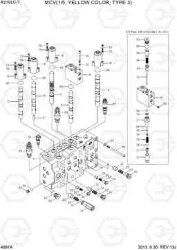 4091A MCV(1/5, YELLOW COLOR, TYPE 3) R210LC-7, Hyundai