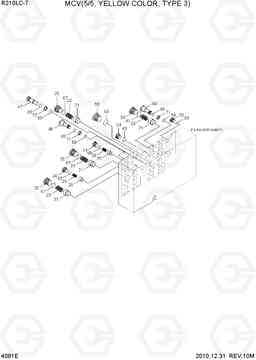 4091E MCV(5/5, YELLOW COLOR, TYPE 3) R210LC-7, Hyundai