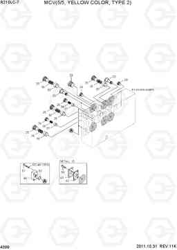 4099 MCV(5/5, YELLOW COLOR, TYPE 2) R210LC-7, Hyundai