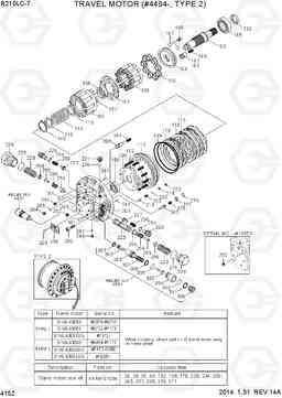 4152 TRAVEL MOTOR(#4494-, TYPE 2) R210LC-7, Hyundai