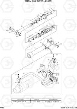 4180 BOOM CYLINDER(-#3965) R210LC-7, Hyundai