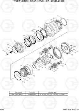 4310 T/REDUCTION GEAR(H/WALKER, #0341-#2078) R210LC-7, Hyundai