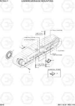 5010 UNDERCARRIAGE MOUNTING R210LC-7, Hyundai