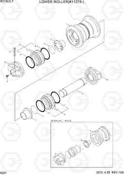 5021 LOWER ROLLER(#11278-) R210LC-7, Hyundai