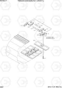 5057 TRACK CHAIN(R210-7, #1871-) R210LC-7, Hyundai