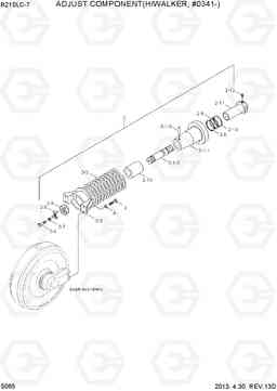 5065 ADJUST COMPONENT(H/WALKER, #0341-) R210LC-7, Hyundai