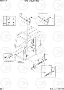 6010 CAB MOUNTING R210LC-7, Hyundai
