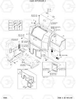 6090 CAB INTERIOR 2 R210LC-7, Hyundai