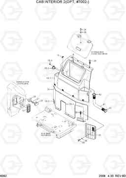 6092 CAB INTERIOR 2(OPT, #7002-) R210LC-7, Hyundai