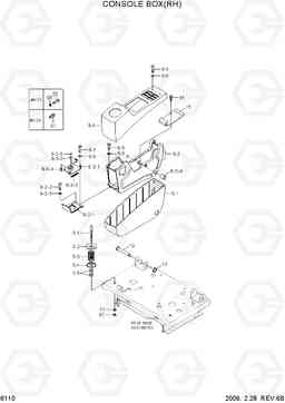 6110 CONSOLE BOX(RH) R210LC-7, Hyundai