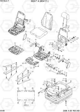 6148 SEAT(AIR SUSP & HEATED, #6417-, OPT) R210LC-7, Hyundai