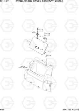 6155 STORAGE BOX COVER ASSY(OPT, #7002-) R210LC-7, Hyundai