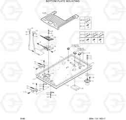 6160 BOTTOM PLATE MOUNTING R210LC-7, Hyundai