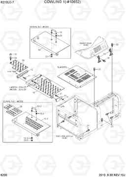 6200 COWLING 1(-#10652) R210LC-7, Hyundai