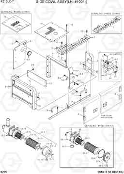 6225 SIDE COWL ASSY(LH, #1001-) R210LC-7, Hyundai