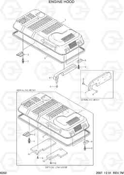 6250 ENGINE HOOD R210LC-7, Hyundai