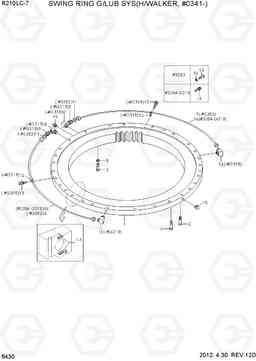 6430 SWING RING G/LUB SYS(H/WALKER, #0341-) R210LC-7, Hyundai