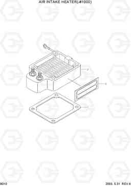 9010 AIR INTAKE HEATER(-#1000) R210LC-7, Hyundai