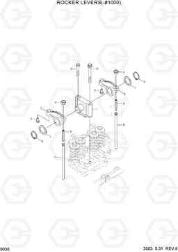 9030 ROCKER LEVERS(-#1000) R210LC-7, Hyundai