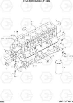 9060 CYLINDER BLOCK(-#1000) R210LC-7, Hyundai