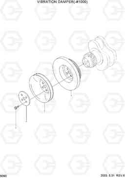 9090 VIBRATION DAMPER(-#1000) R210LC-7, Hyundai