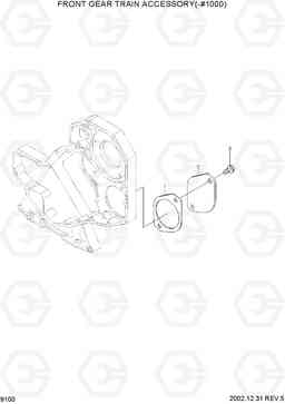 9100 FRONT GEAR TRAIN ACCESSORY(-#1000) R210LC-7, Hyundai