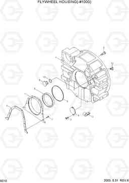 9210 FLYWHEEL HOUSING(-#1000) R210LC-7, Hyundai