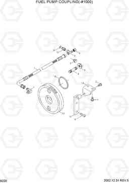 9220 FUEL PUMP COUPLING(-#1000) R210LC-7, Hyundai