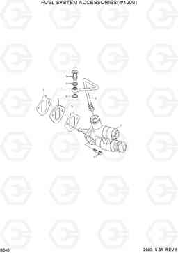 9240 FUEL SYSTEM ACCESSORIES(-#1000) R210LC-7, Hyundai