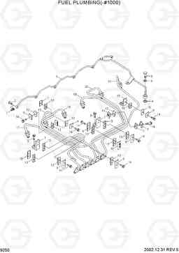 9250 FUEL PLUMBING(-#1000) R210LC-7, Hyundai