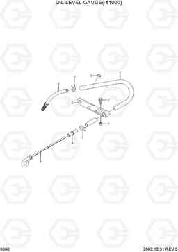 9300 OIL LEVEL GAUGE(-#1000) R210LC-7, Hyundai