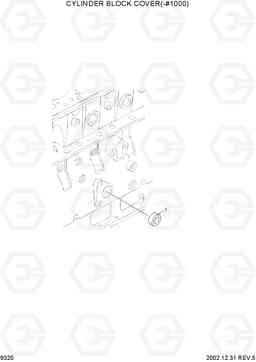 9320 CYLINDER BLOCK COVER(-#1000) R210LC-7, Hyundai